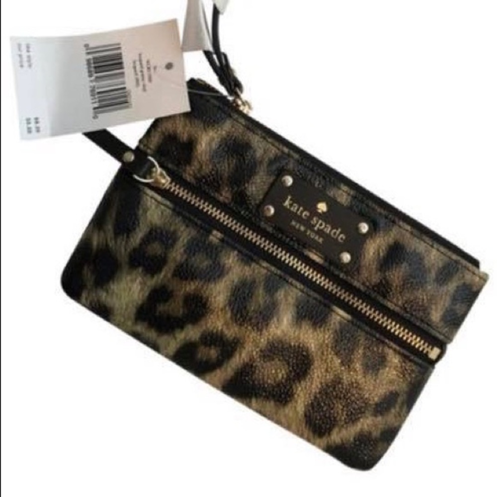 Kate Spade Leopard Wristlet